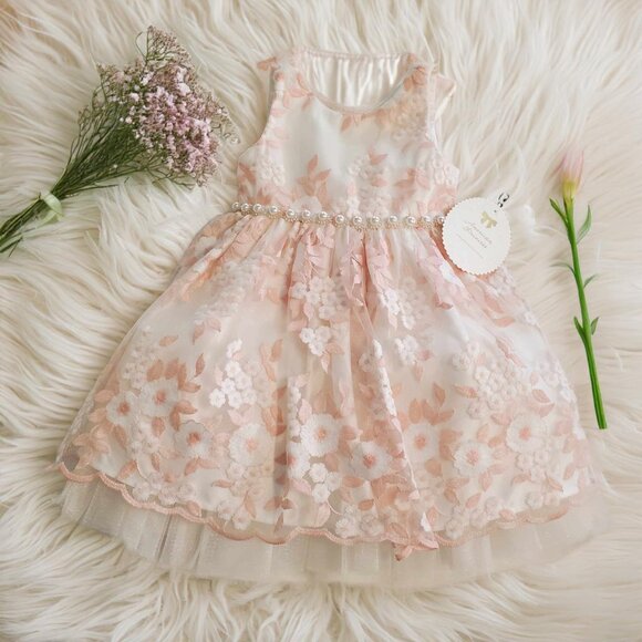American Princess Other - NWT American Princess Pink Floral Dress in Size 2T Girls